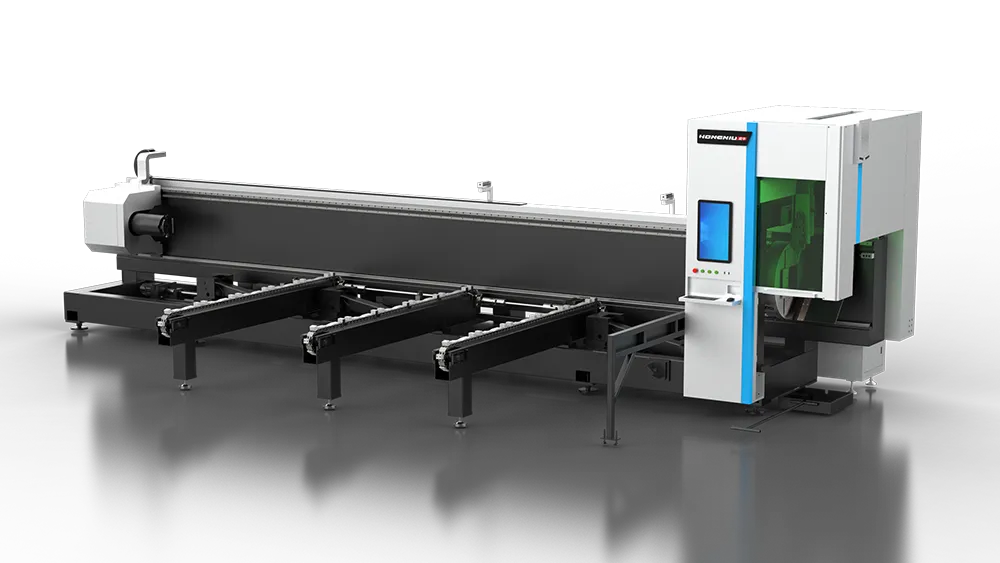 HongNiu Semi-Automatic Loading Two-Chucks Fiber Laser Tube Cutting Machine — photo 4
