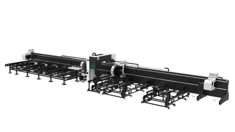 HongNiu Four-Chucks Laser Tube Cutting Machine (Semi-Auto Loading)