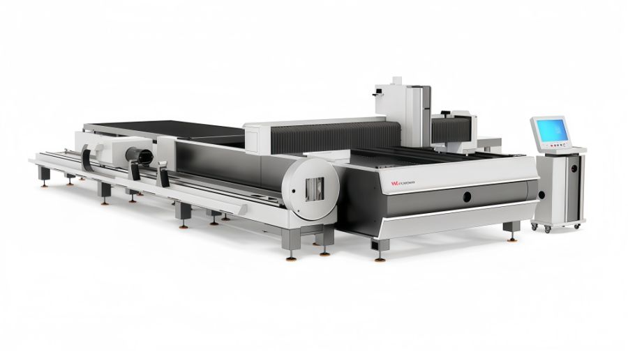 HongNiu HJR Series Dual-Station Fiber Laser Cutting Machine