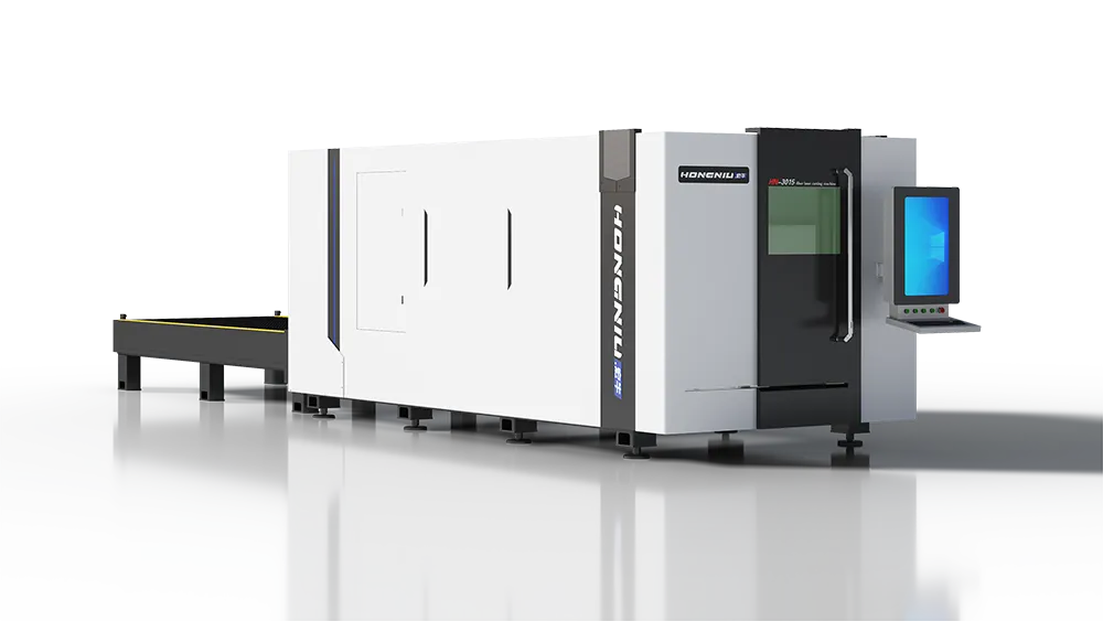 HongNiu High Power Full Cover Fiber Laser Cutting Machine — photo 2