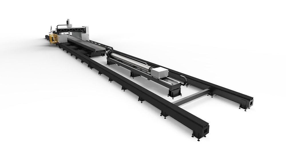 HongNiu 3D 7-Axis H-beam Tube Laser Cutting Machine — photo 3