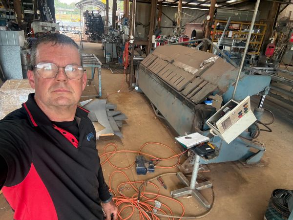 Electrical Fim Control Cabinet Multimeter Testing