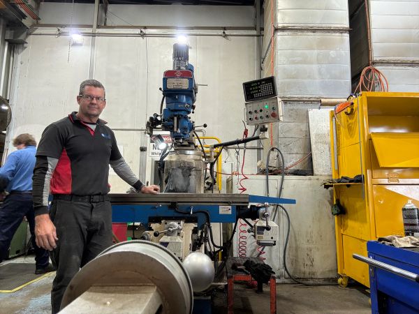 Machine Installation Pinnacle Vmc Truck Delivery