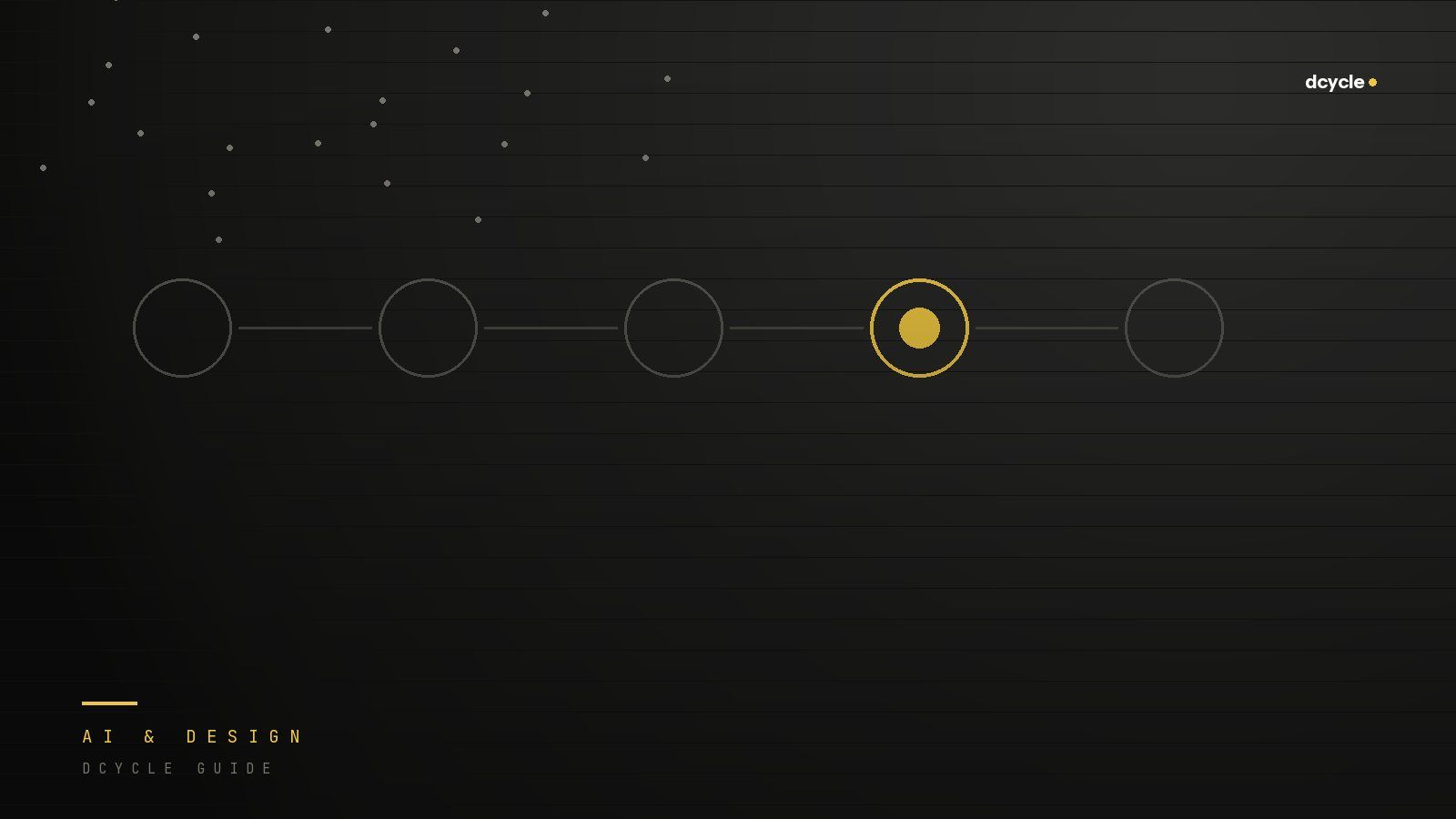 A five-stage pipeline with the verification gate lit in gold