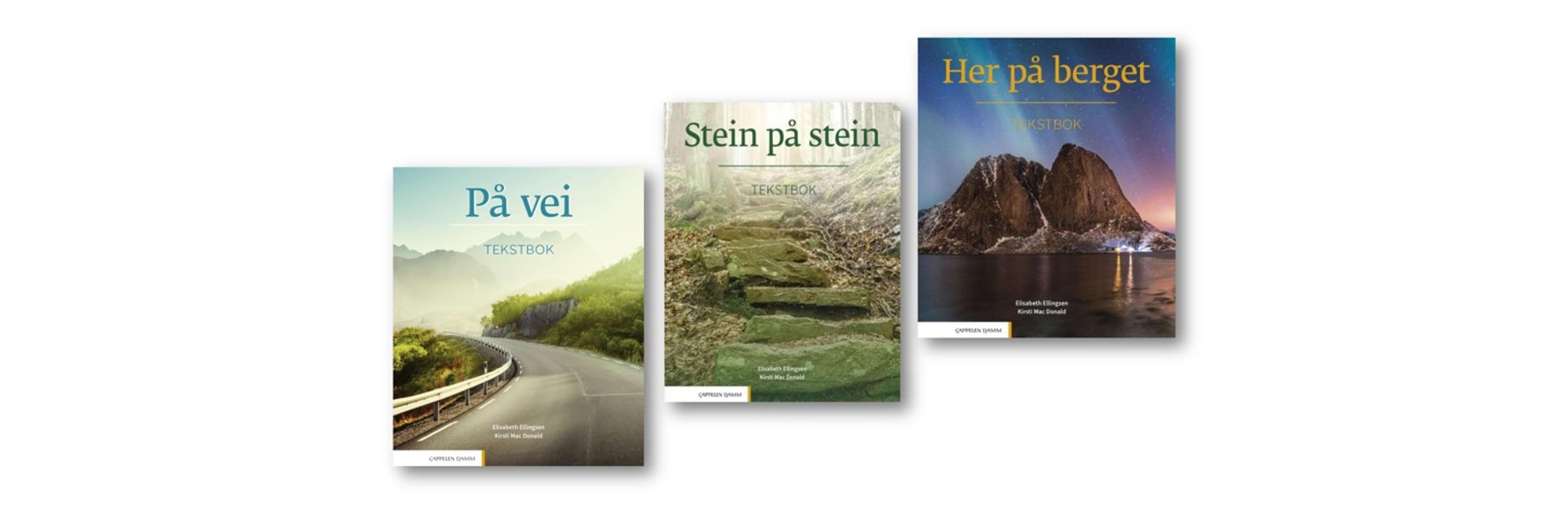 Bokomslag til bokserien "på vei"