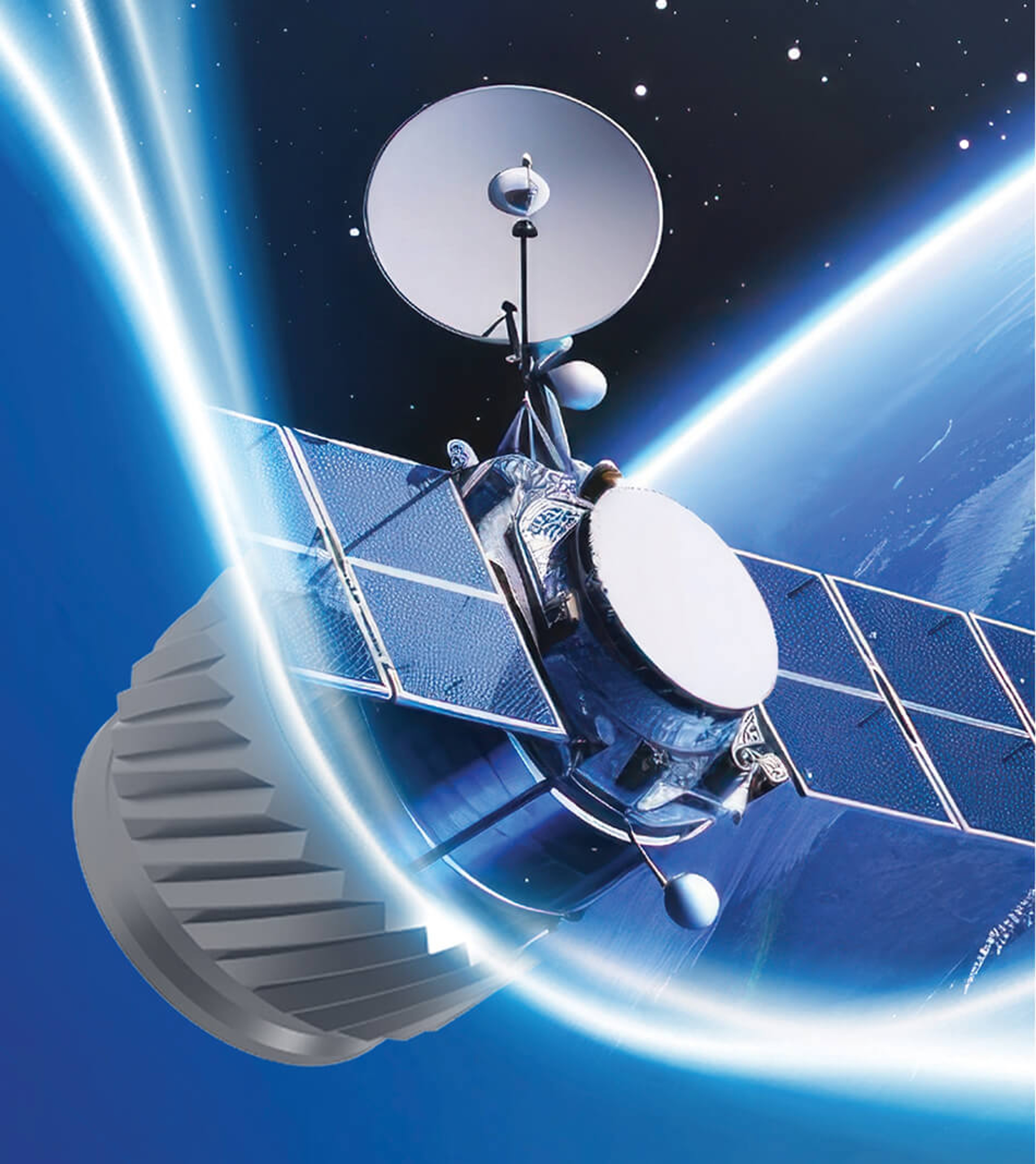 PEM campaign graphic featuring space satellite 