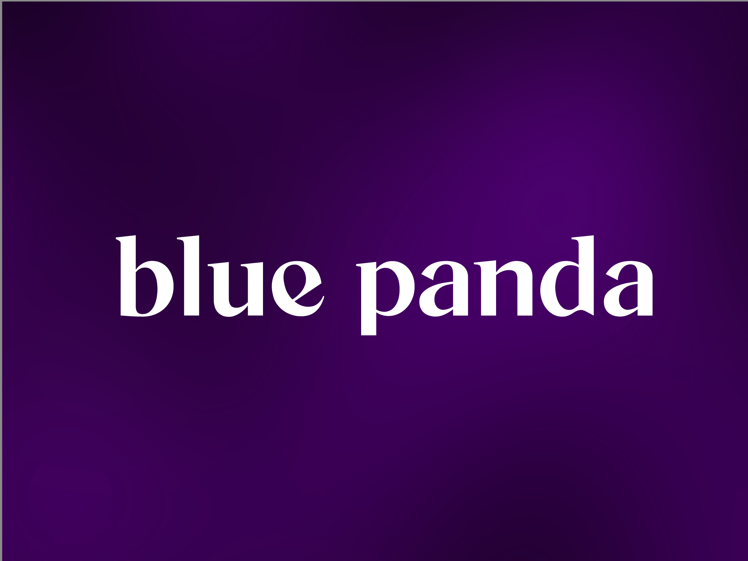 Blue Panda rebrand