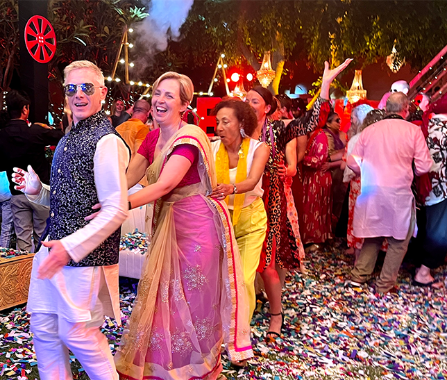 Incentive travel India guest enjoying a festival