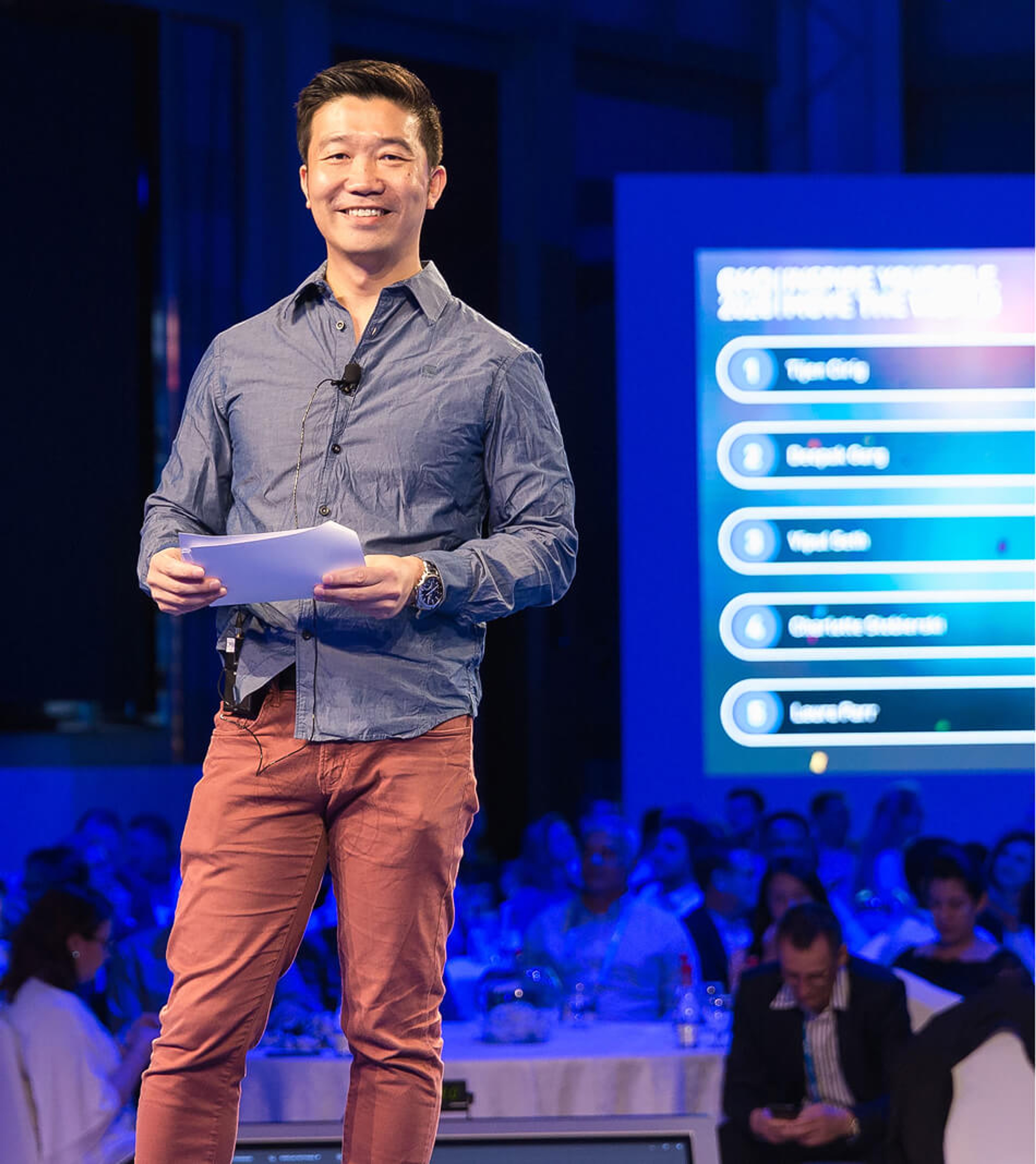 Person on stage at SITA conference