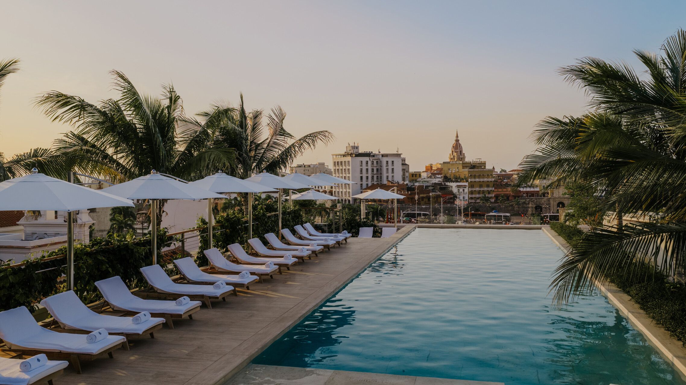 Roof top pool in Colombia