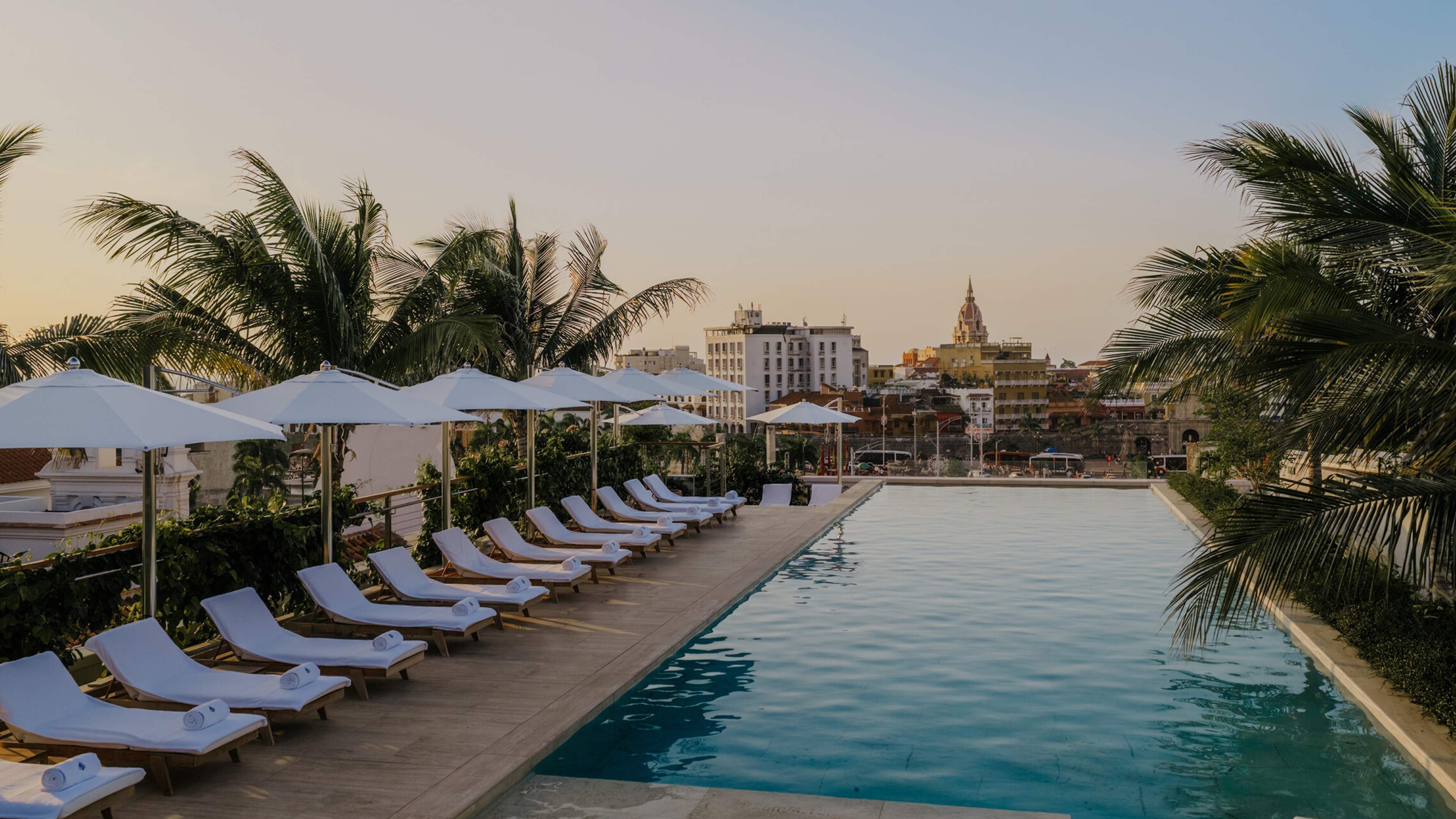 Roof top pool in Colombia