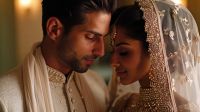 Priya and Daniel on their wedding day