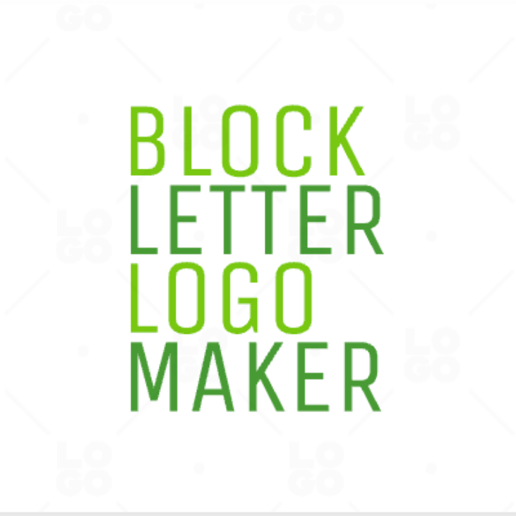 Block Letter Logo Maker