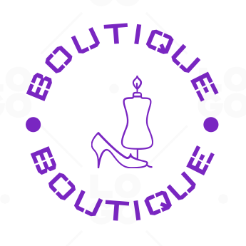 Custom Logo Design Pink and Black Boutique Logo Logo for 