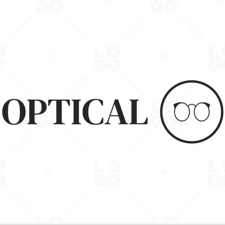Eye care logo template stylized symbol of optical Vector Image