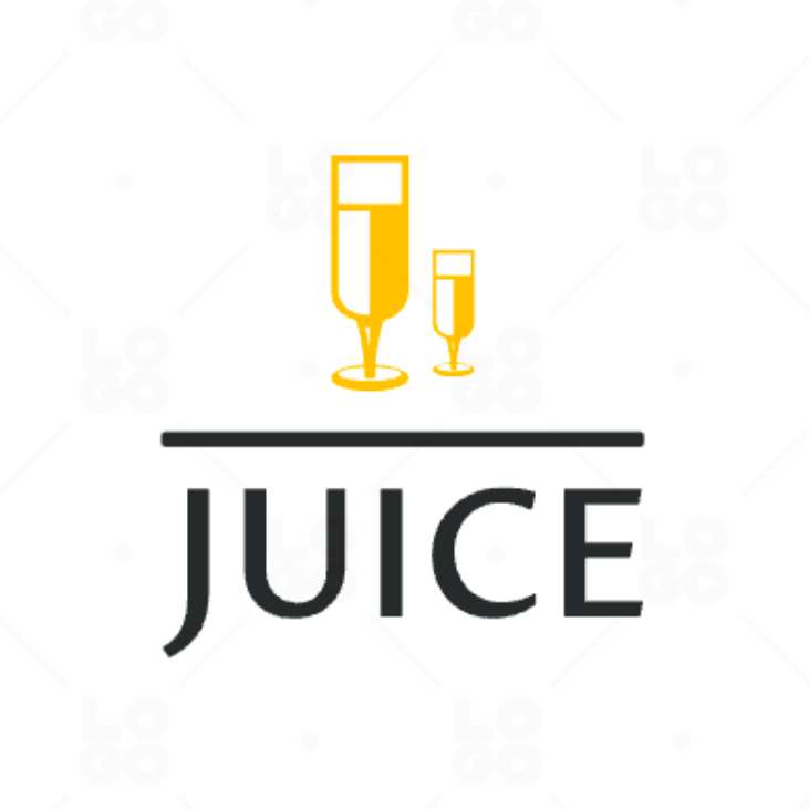 Logo for apple juice Royalty Free Vector Image