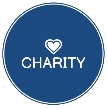 Charity logo design template Royalty Free Vector Image