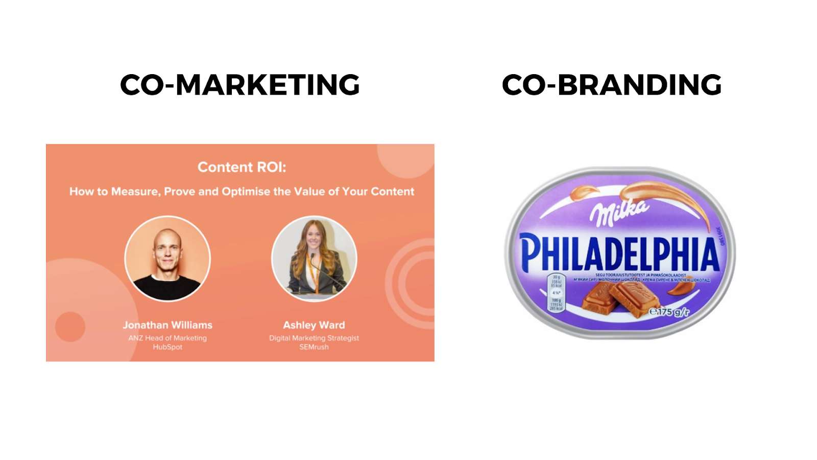 Co-marketing vs co-branding