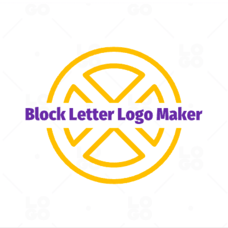 Go g o letter logo with color block design Vector Image