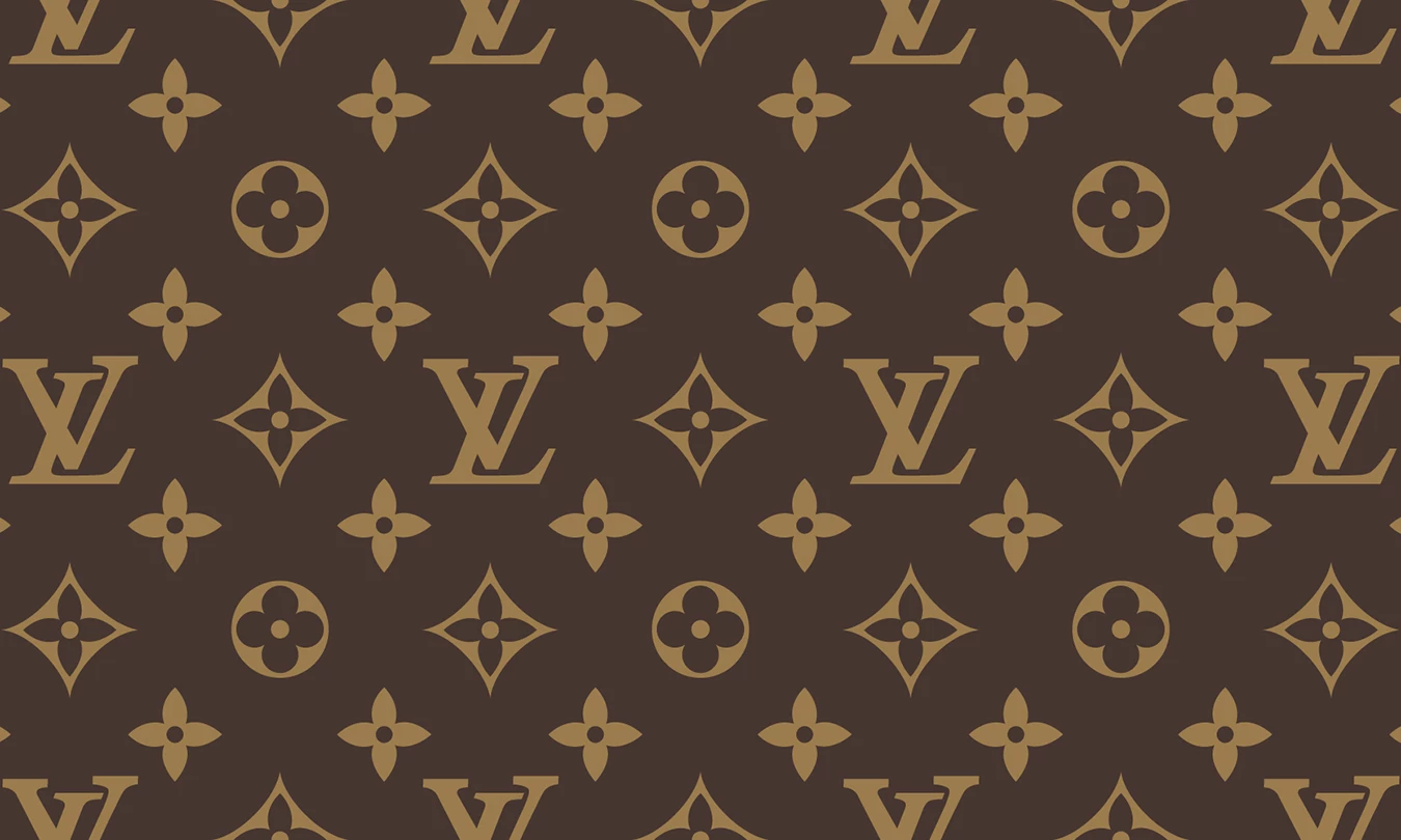 Louis Vuitton Brand Logo Background Pink And Black Symbol Design