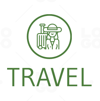 Premade Logo Design. Traveling Logo. Travel Logo. Travel Blog 