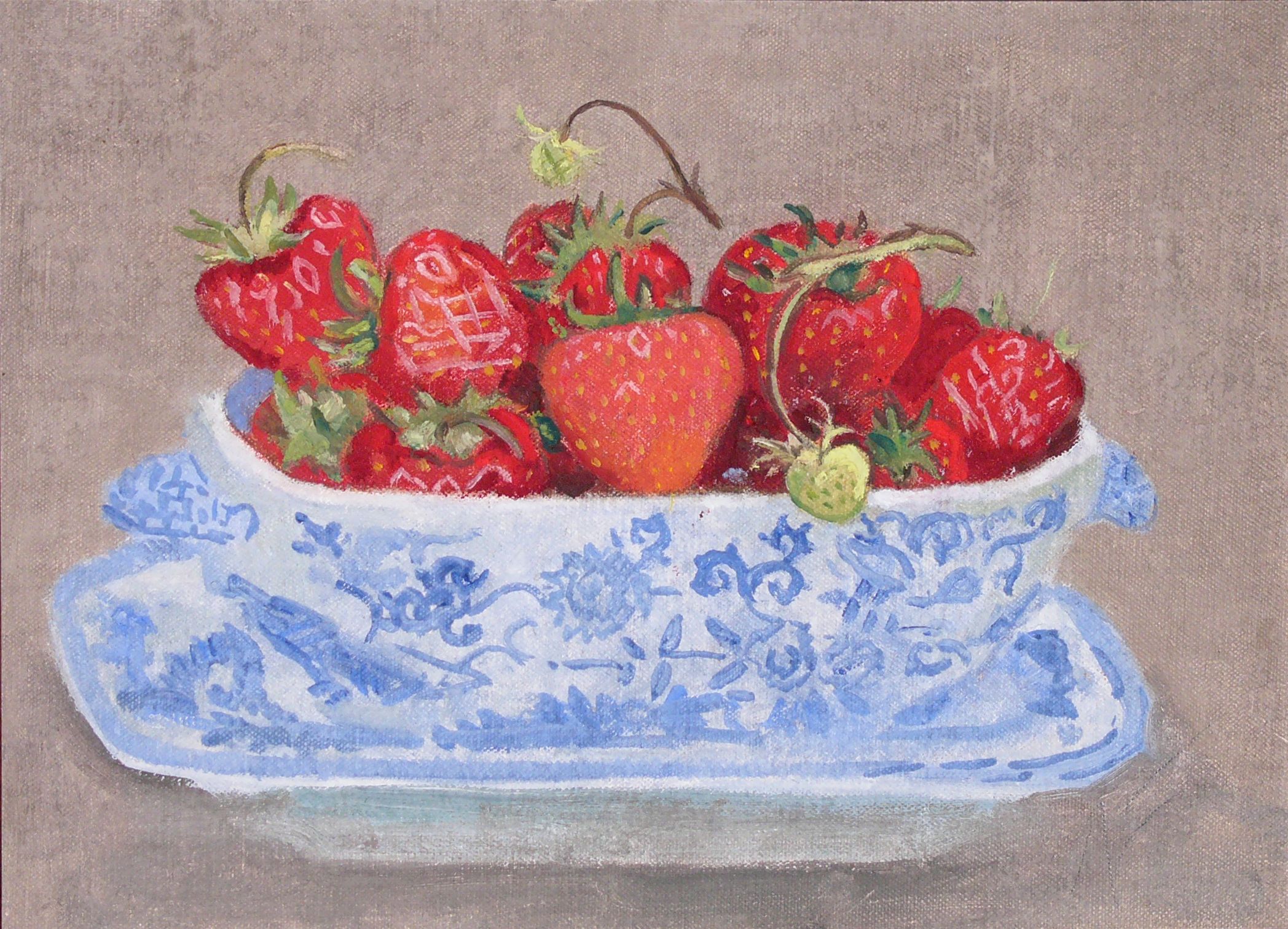 Strawberries from Gannochy Kitchen Garden Still Life