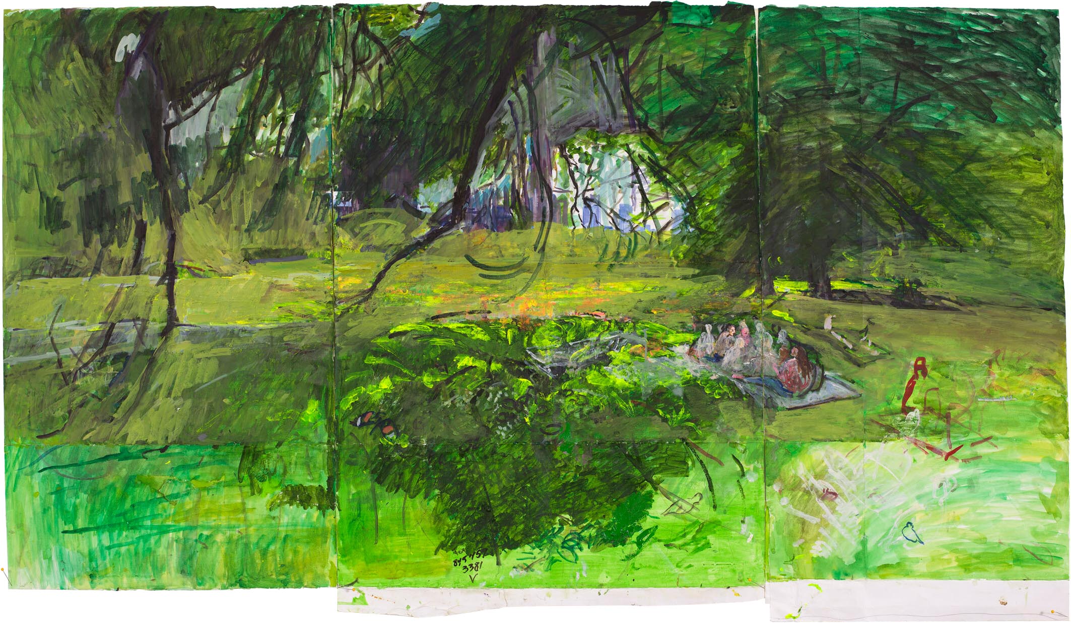 Small Sheep Meadow Watercolor