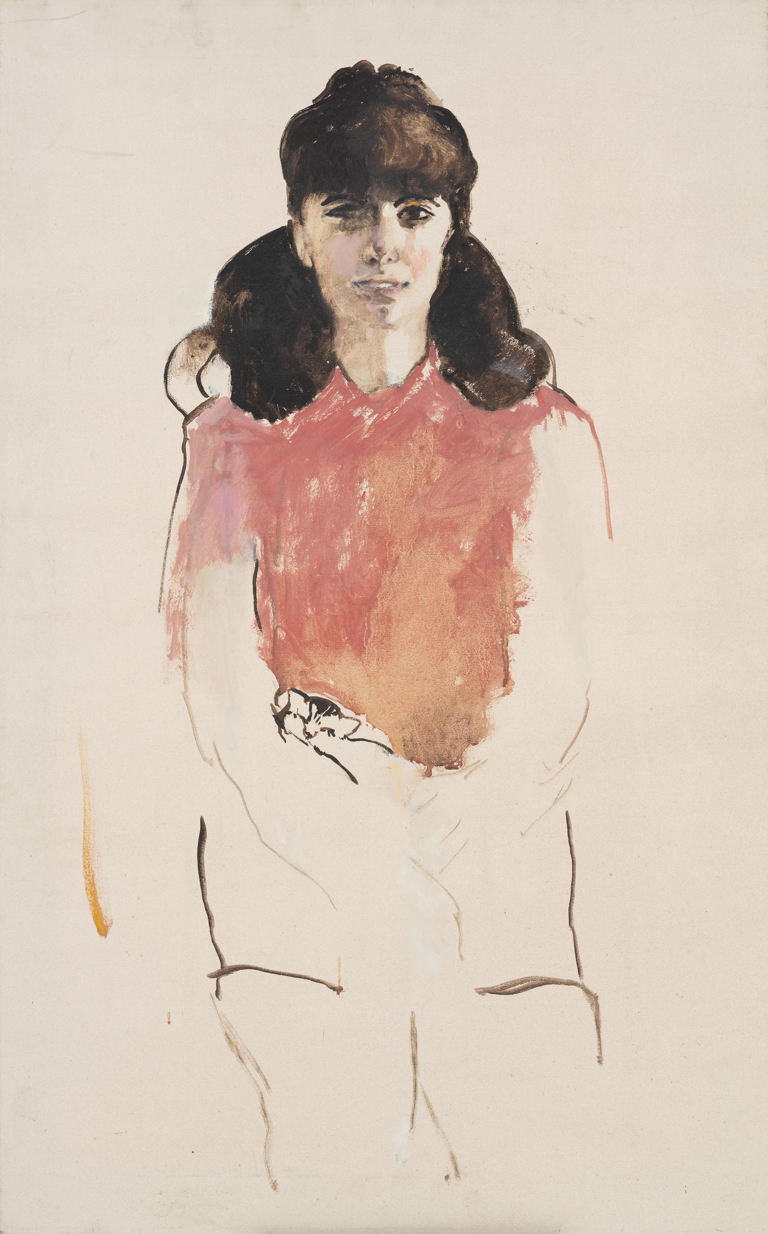 Woman in Pink Top