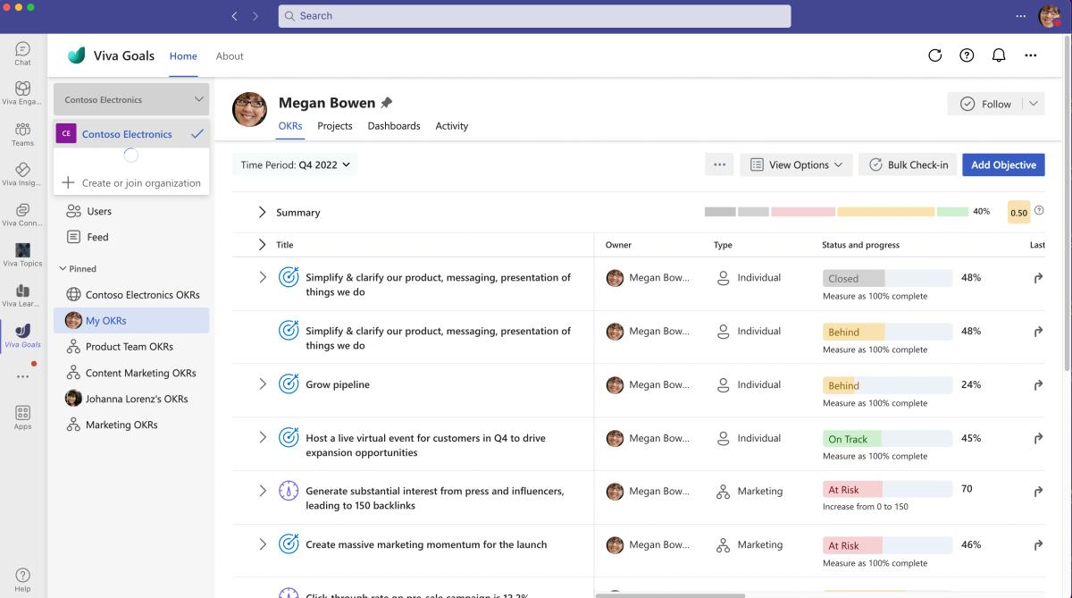 microsoft-viva-goals-dashboard