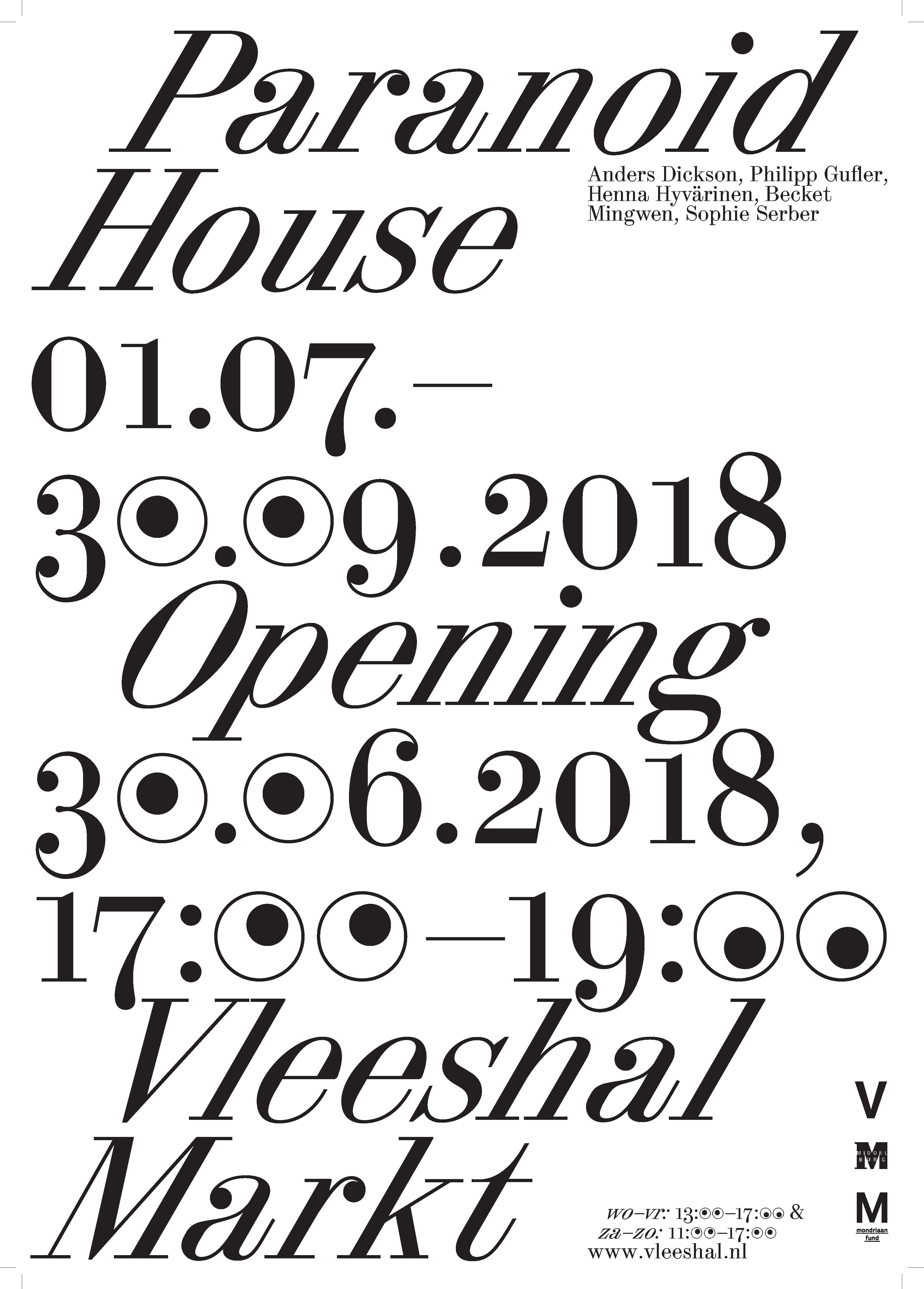 Poster (A3) | Paranoid House | Dorothee Dähler