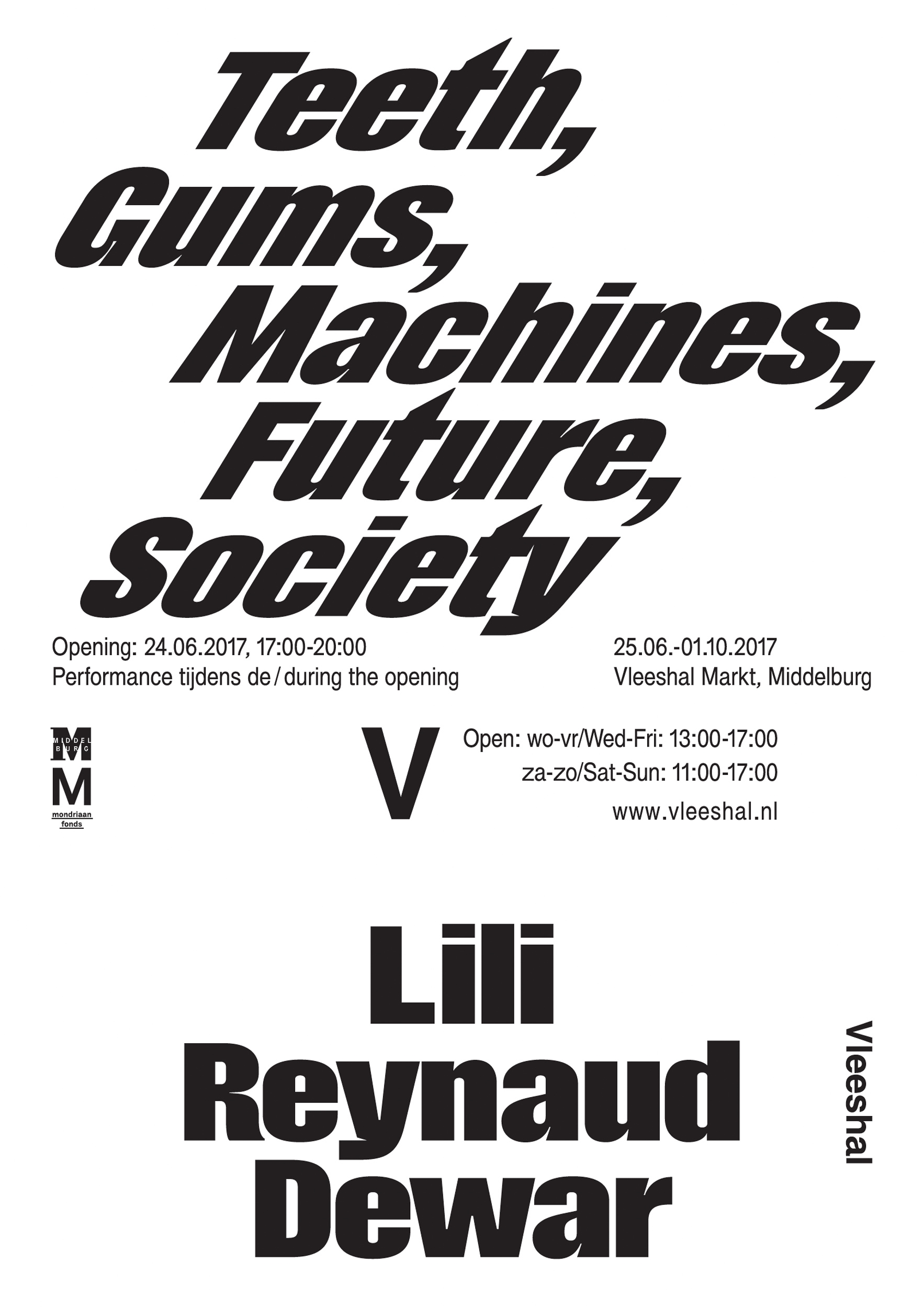 Invitation (front) | Teeth, Gums, Machines, Future, Society | Jungmyung Lee
