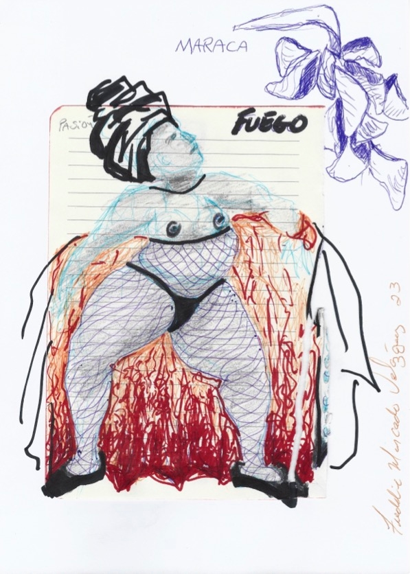 Sketch: Freddie Mercado | Elementos y Carnicería | Freddie  Mercado