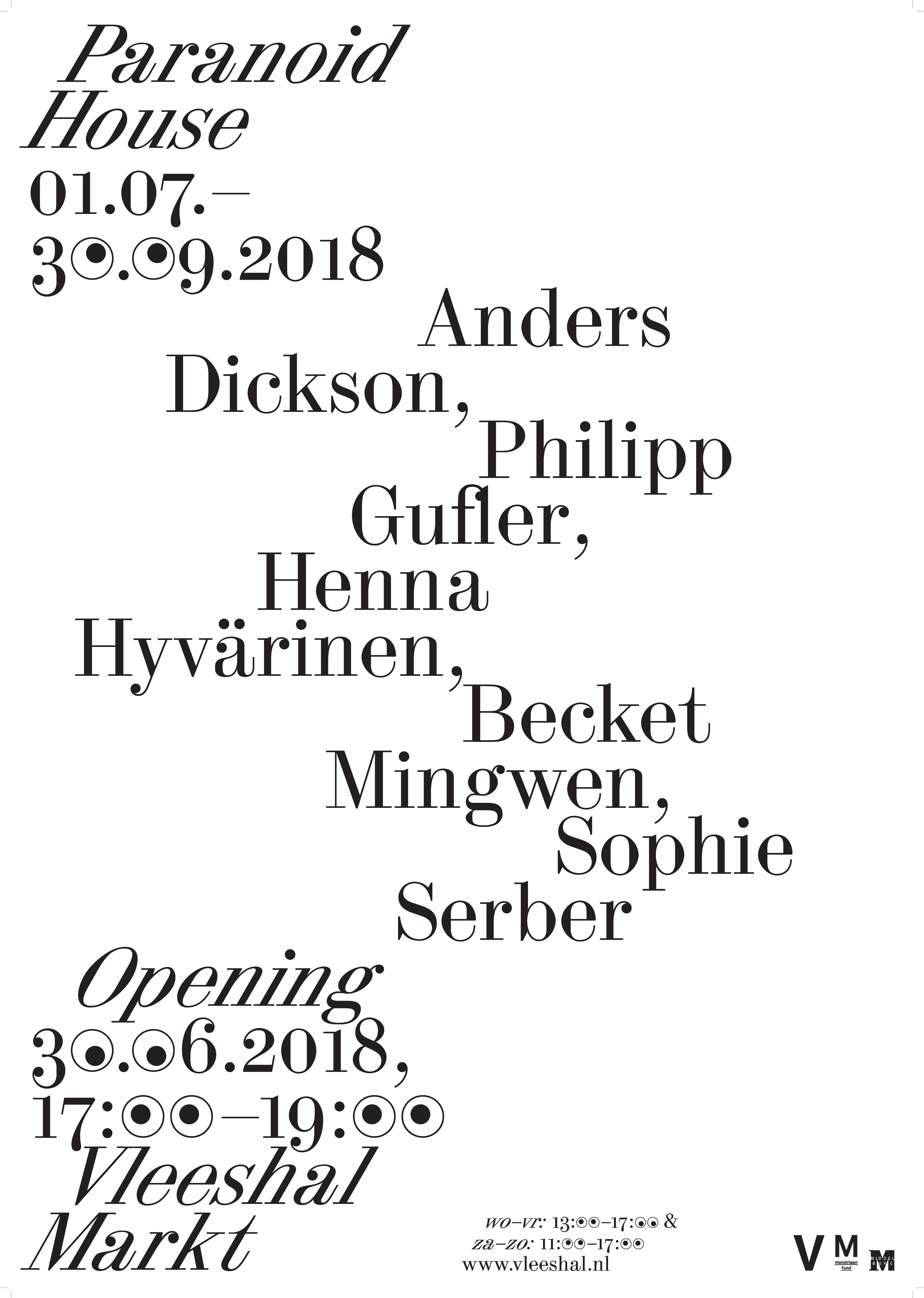 Poster (A1) | Paranoid House | Dorothee Dähler