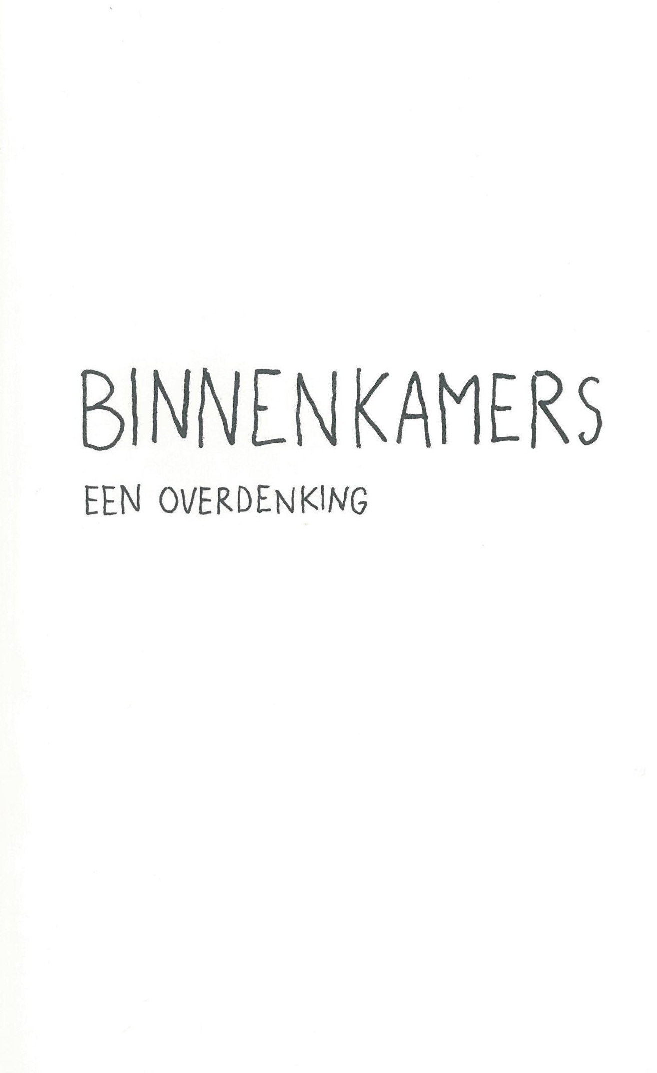 Binnenkamers: een overdenking | Liesbeth Labeur