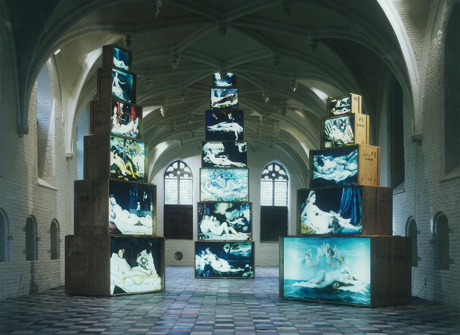 Patrick Reynaud, 'De toren der lanterfanters', 1993. Installatiefoto. Foto: Wim Riemens | De toren der lanterfanters | Patrick Raynaud