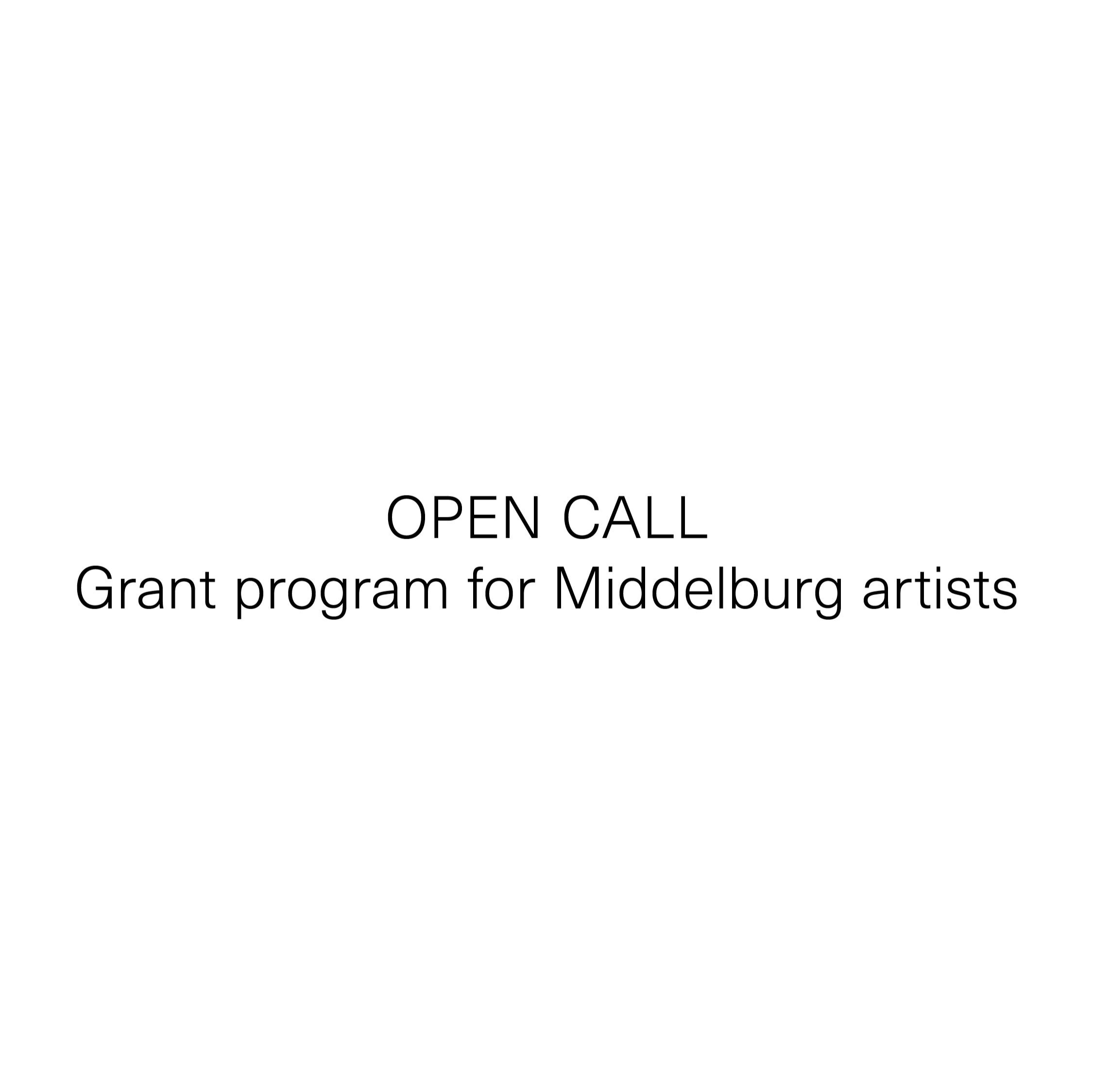 Grant program for Middelburg artists
