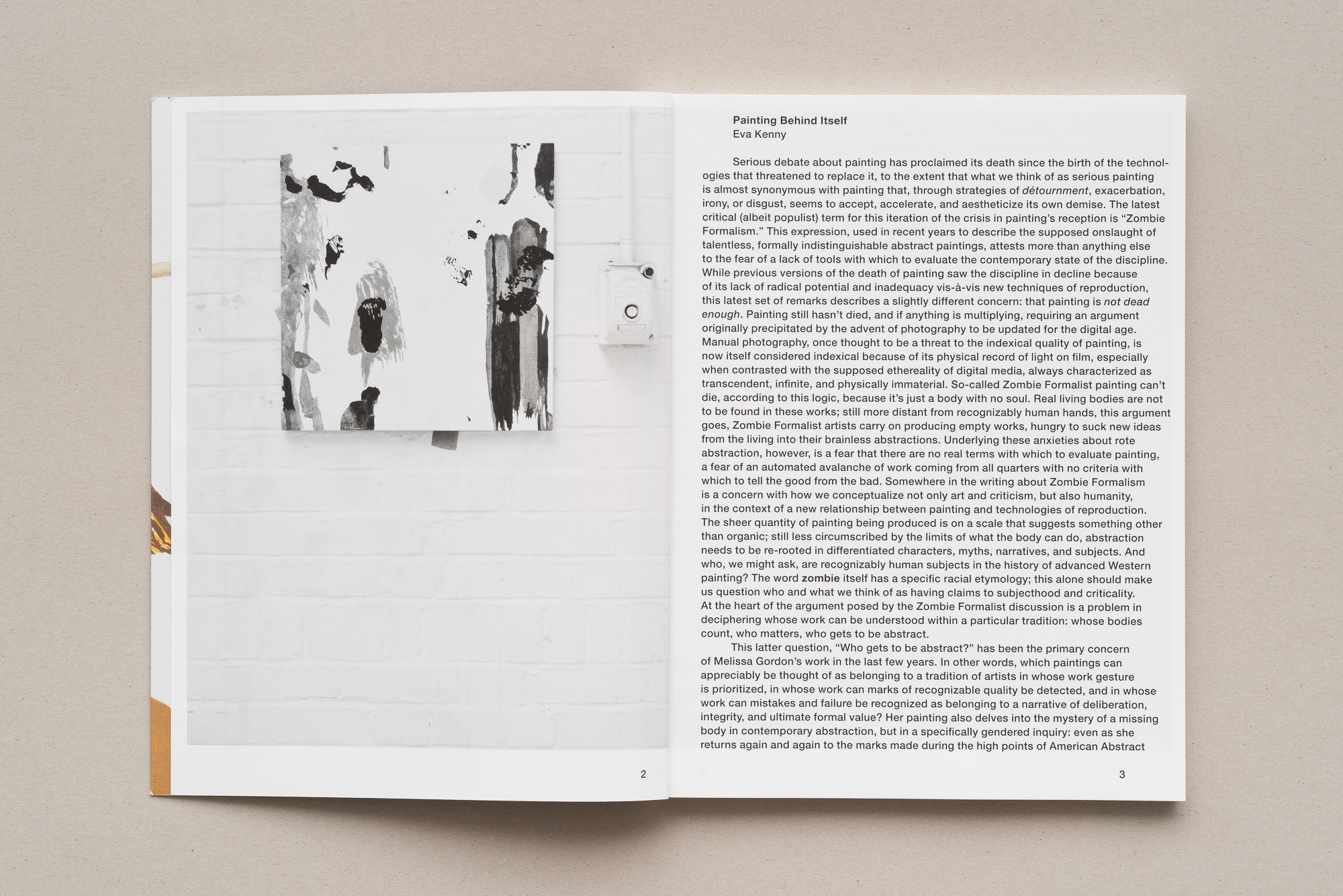 Painting Behind Itself | Melissa Gordon