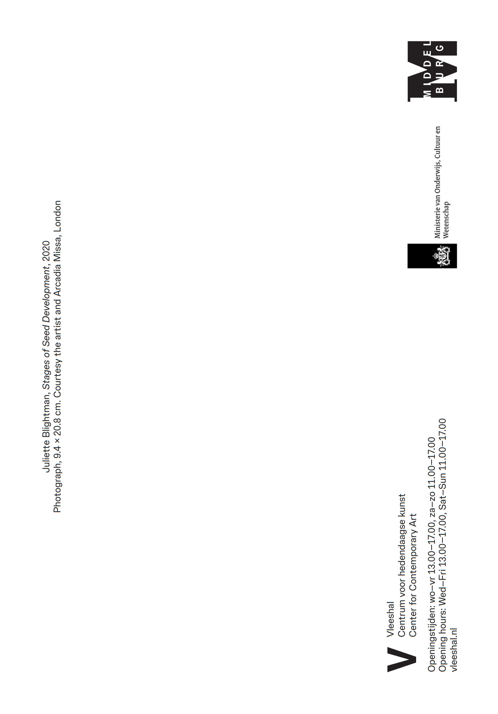 Ansichtkaart: Blightman (achterkant) | The Vleeshal Opera | Wolfe Hall