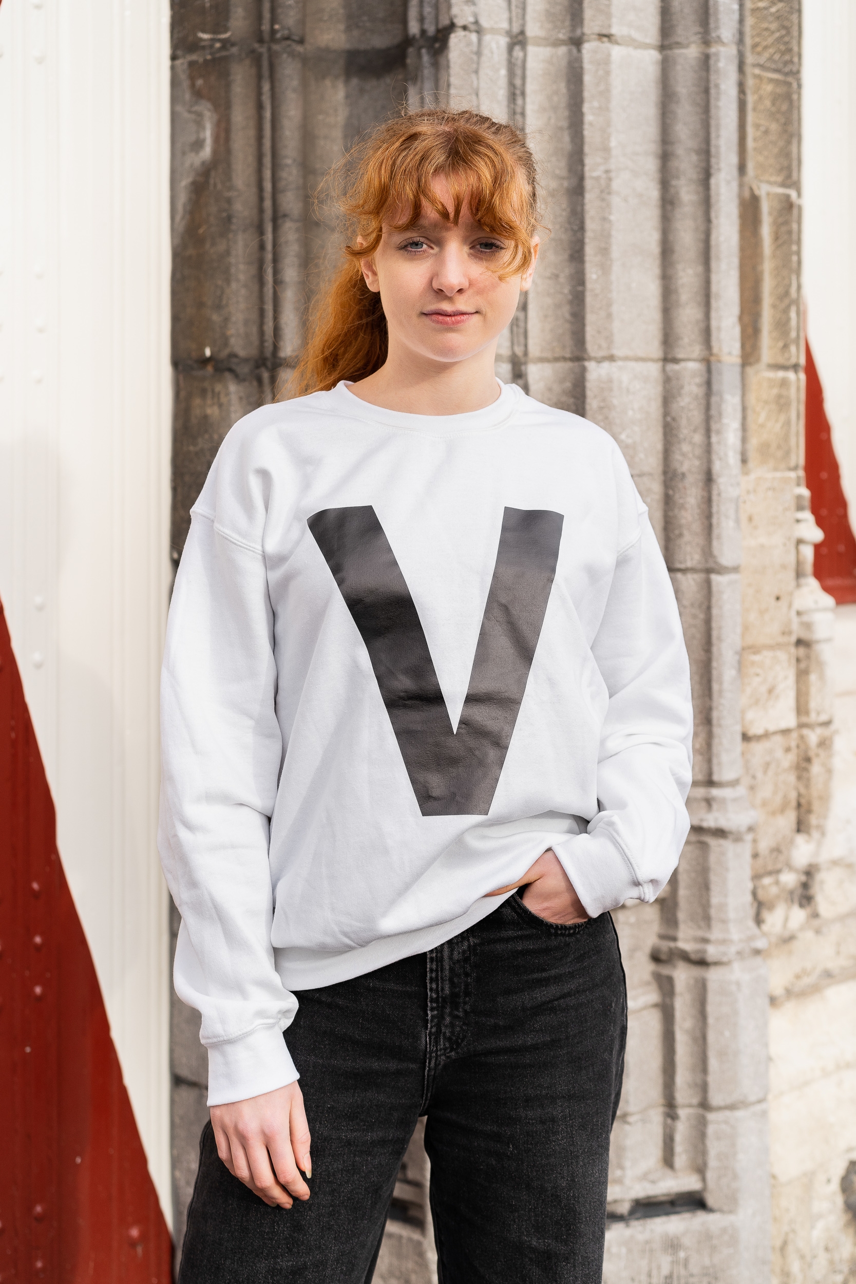 V Sweater (white) | Jungmyung Lee | Photo: Gunnar Meier