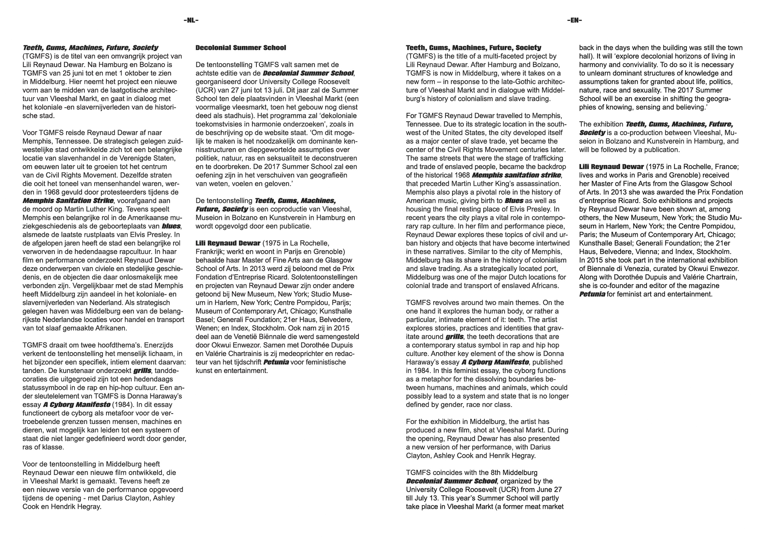 Booklet | Teeth, Gums, Machines, Future, Society | Jungmyung Lee