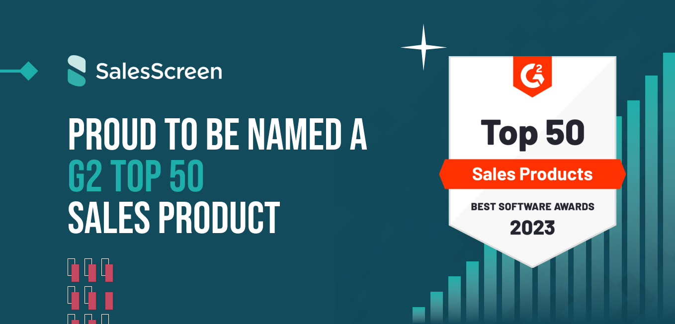SalesScreen named one of G2’s Top 50 Sales Products of 2023