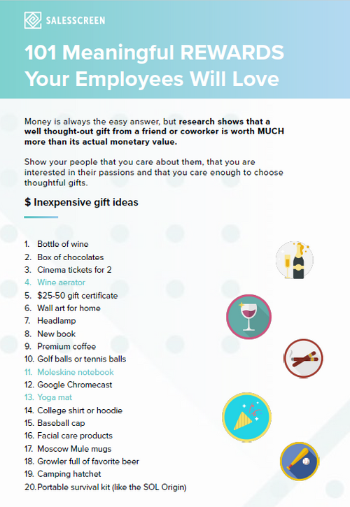 101 Meaningful Employee Rewards