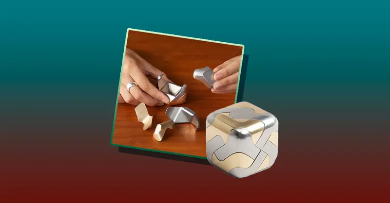 New York design company Craighill constructed the puzzle from stainless steel and solid brass.