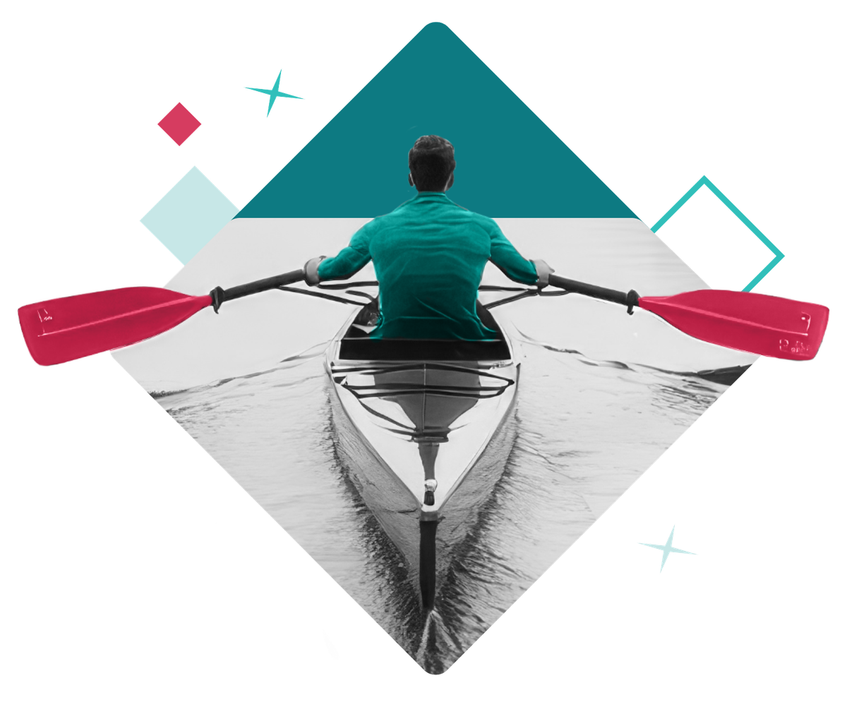 Person rowing