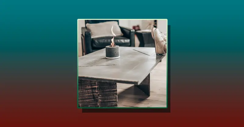 The FLÎKR personal fireplace uses rubbing alcohol to ignite—without creating soot on the ceiling or carbon monoxide.