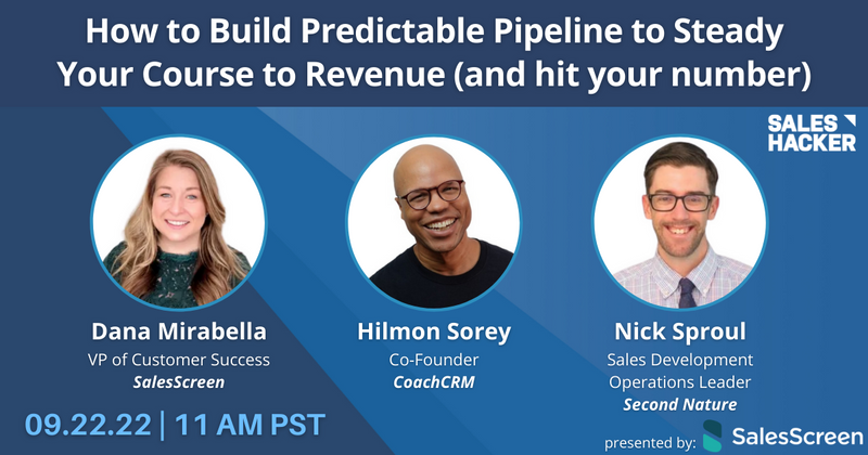 How to Build Predictable Pipeline to Steady Your Course to Revenue (and hit your numbers)