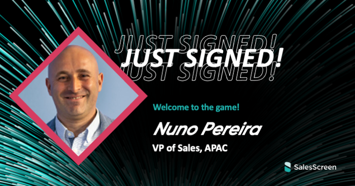 Q&A with SalesScreen's new VP of Sales, APAC, Nuno Pereira 