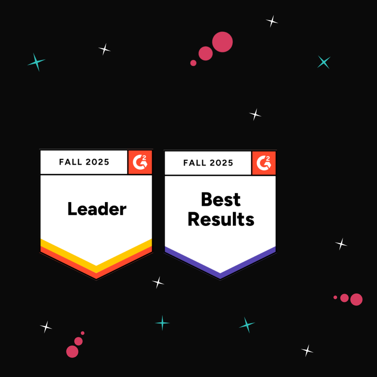 G2 Badges for Best Results in Sales Gamification and Sales Performance Management