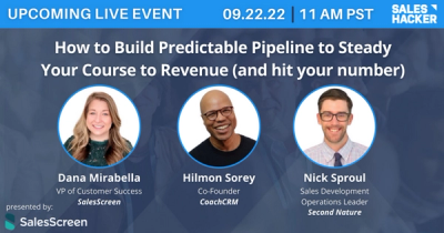 How to Build Predictable Pipeline to Steady Your Course to Revenue (and hit your numbers)