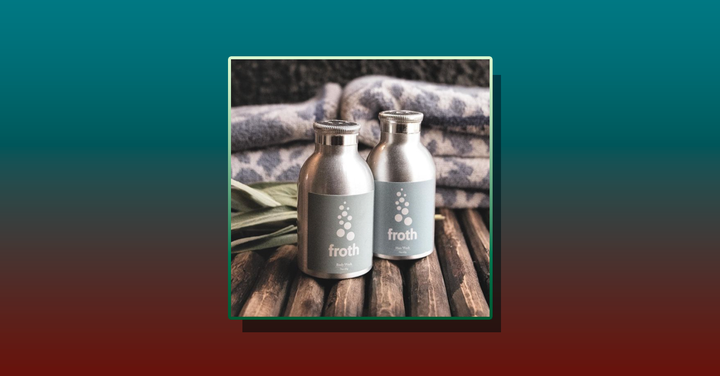Froth's Bath & Body is made with clean, plant-based ingredients that contain coconut-derived cleansers, hydrating aloe, purifying clay, and strengthening provitamin B5. 